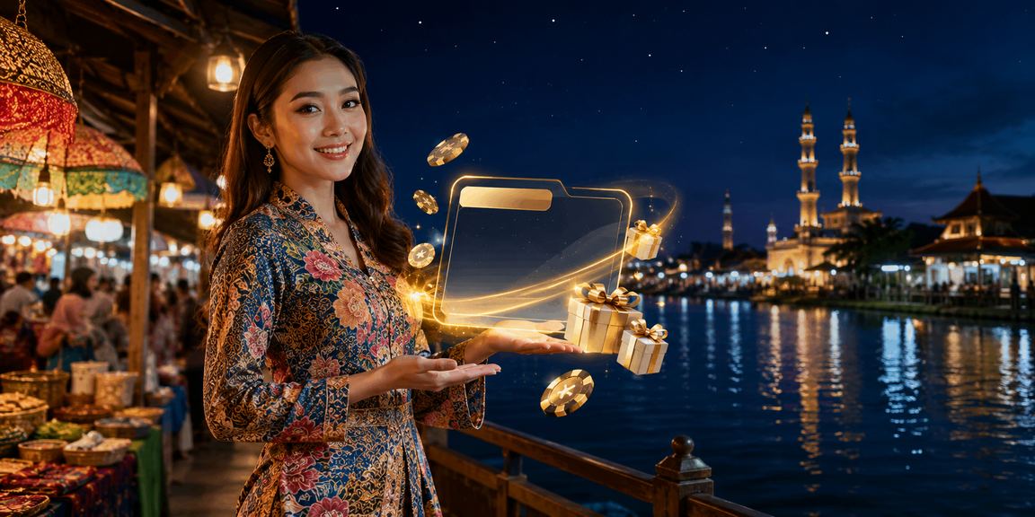 Paparan bonus deposit dengan corak batik dari Kota Bharu Malaysia untuk taruhan sukan