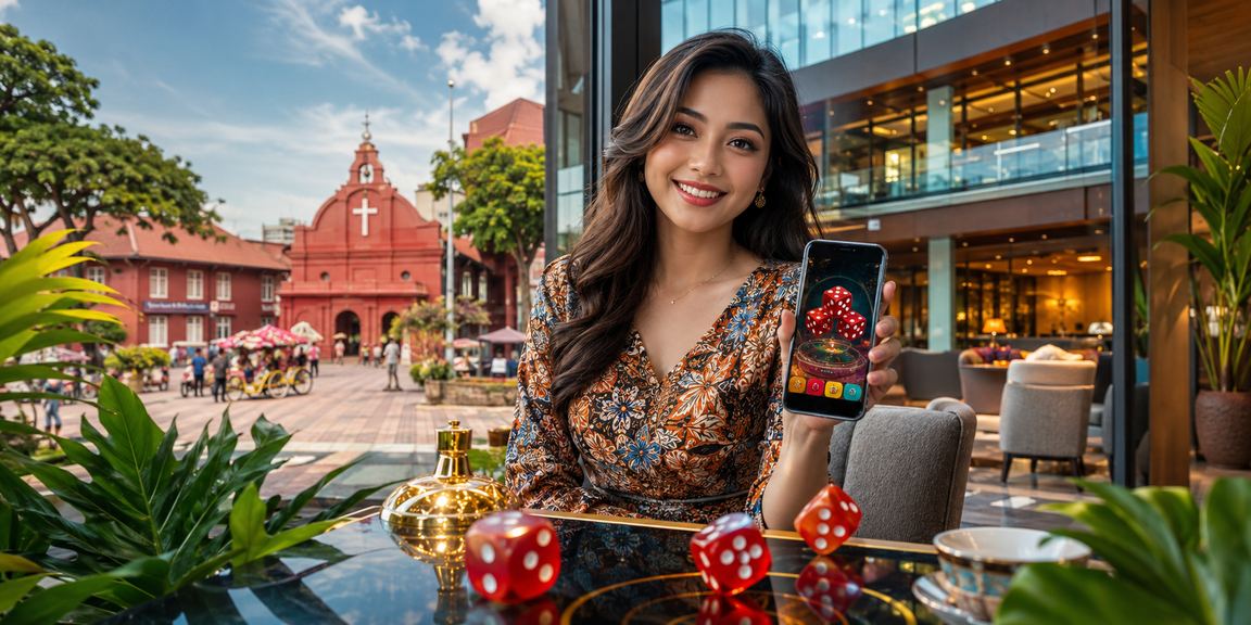 Mesin slot dengan corak batik Malacca